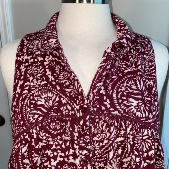 America Eagle XL blouse tank top BOHO EUC - Picture 2 of 3